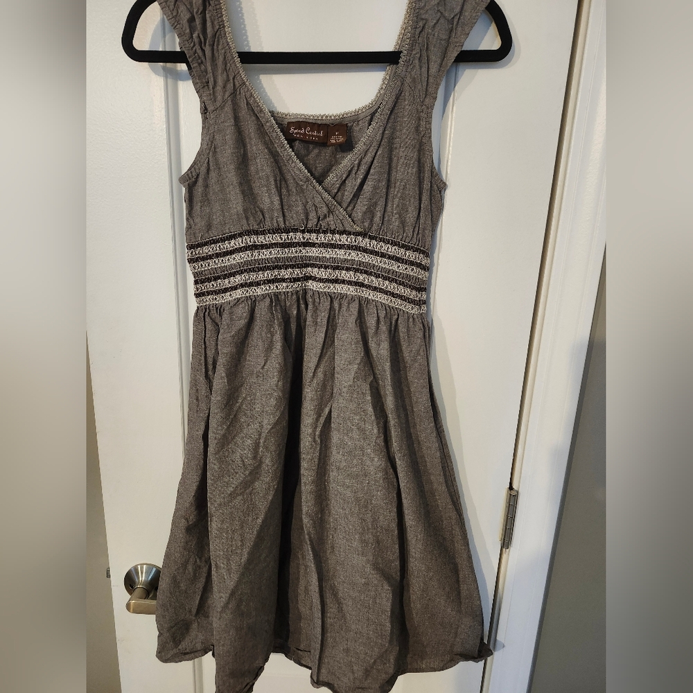 Gray Linen Dress